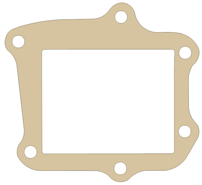 Honda 14132-KSR-730 gasket outline, OEM 14132-KSR-730, A material