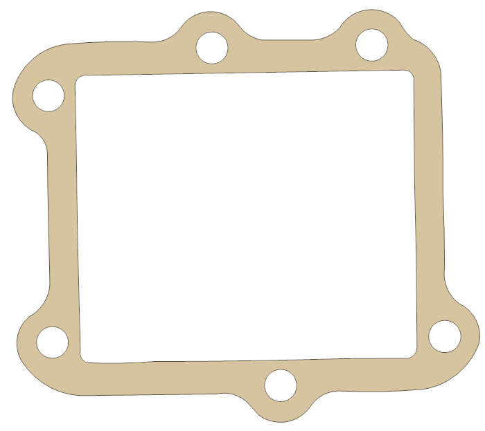 Honda CR125R 14132-KZ4-L30 gasket outline