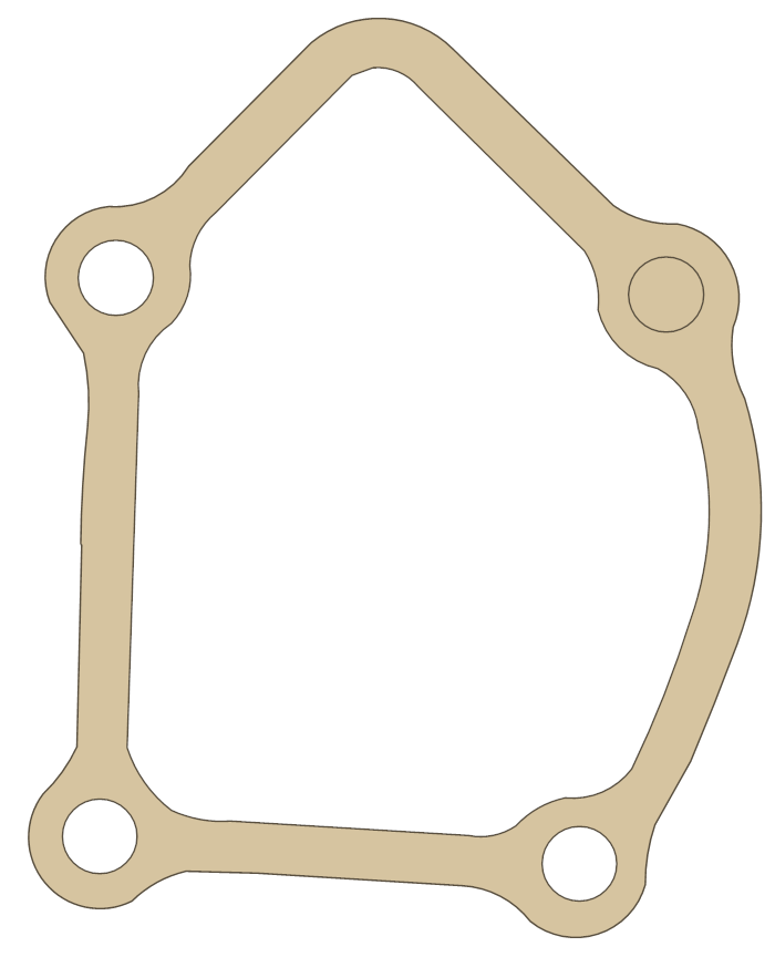 Honda Left Cylinder Cover gasket outline, OEM 12111-KSR-730, A material