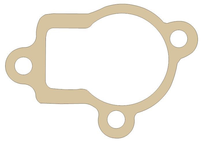 Honda 24515-HN7-000 gasket outline, OEM 24515-HN7-000, A material