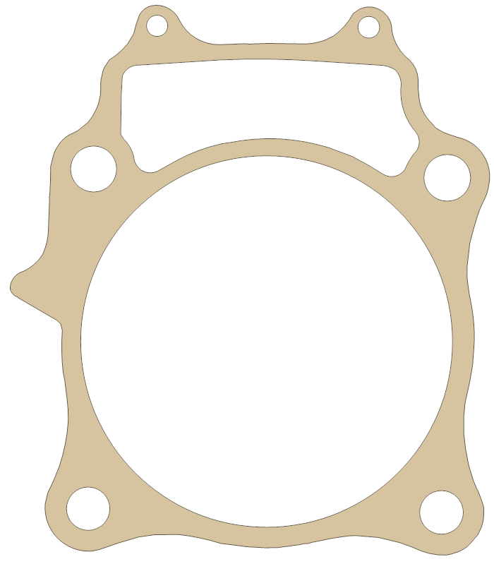 Honda XR650R Cylinder gasket outline