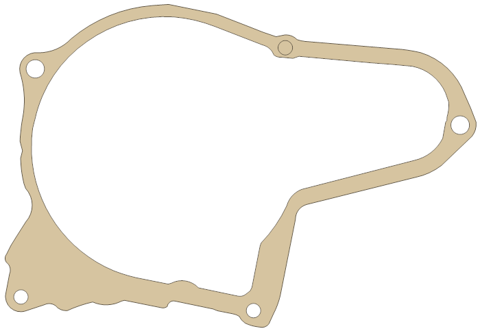Honda 11395-HP2-670 gasket outline, OEM 11395-HP2-670, A material
