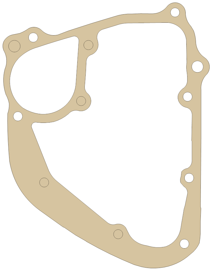 Honda 11391-MCA-000 gasket outline, OEM 11391-MCA-000, A material