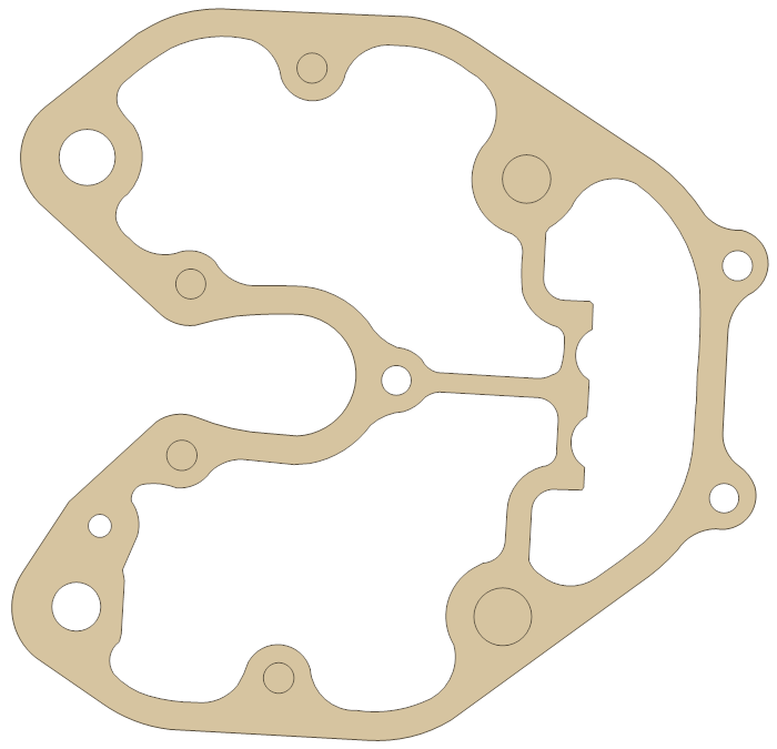 Honda 12315-HN2-003 gasket outline, OEM 12315-HN2-003, A material