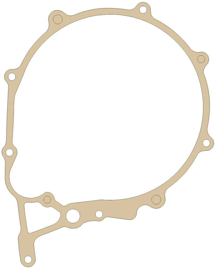 Honda 11395-MV2-620 gasket outline, OEM 11395-MV2-620, A material