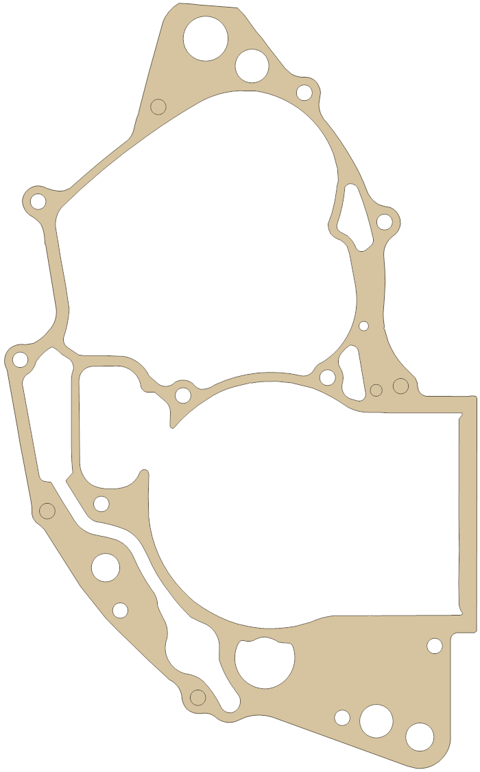 Honda Crankcase Cover gasket outline, OEM 11191-KRN-850, A material