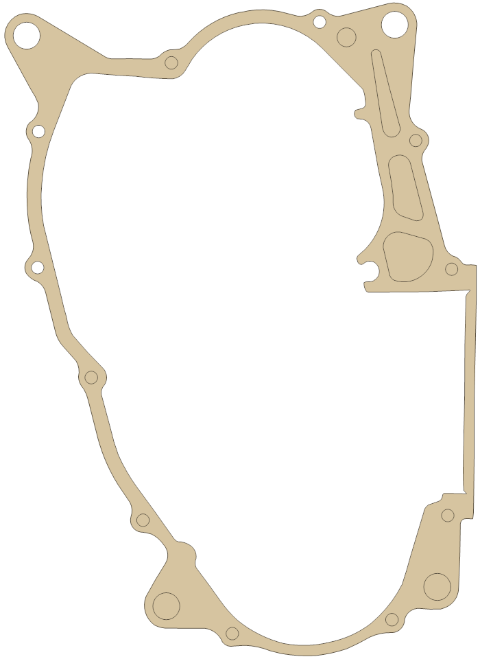 Honda XR650L Crankcase Cover gasket outline