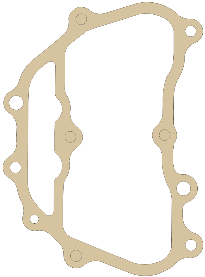 Honda 12315-HN7-000 gasket outline, OEM 12315-HN7-000, A material