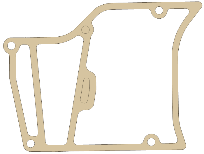 Honda 21125-MEC-003 gasket outline, OEM 21125-MEC-003, A material