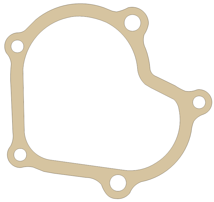 Honda 11367-MY2-621 gasket outline, OEM 11367-MY2-621, A material