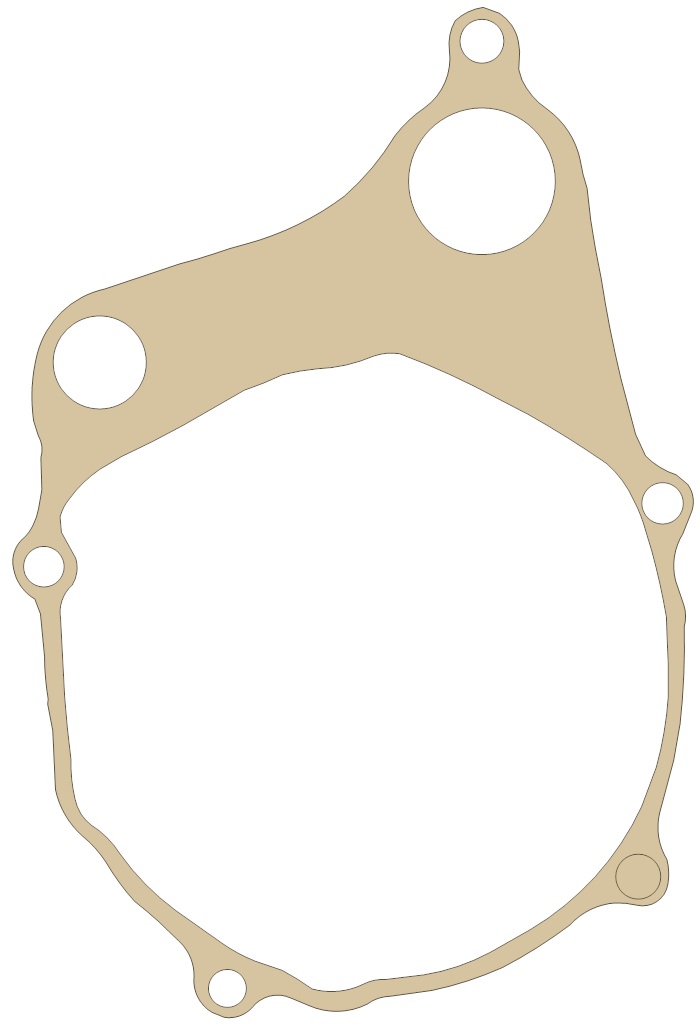 Honda CR125M Rotor gasket outline