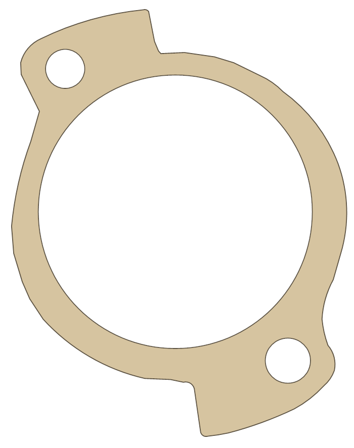 Honda CR125 Exhaust gasket outline