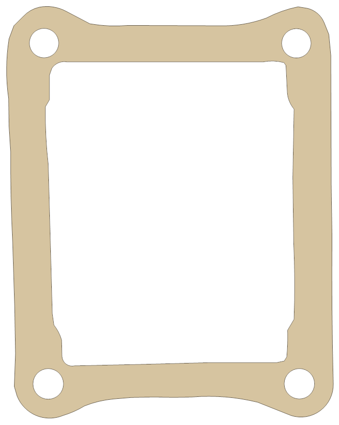 Honda CR125 Reed B gasket outline