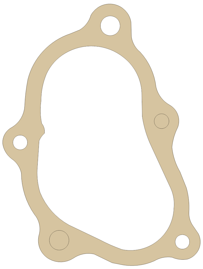 Honda FT500 Starter cover gasket outline