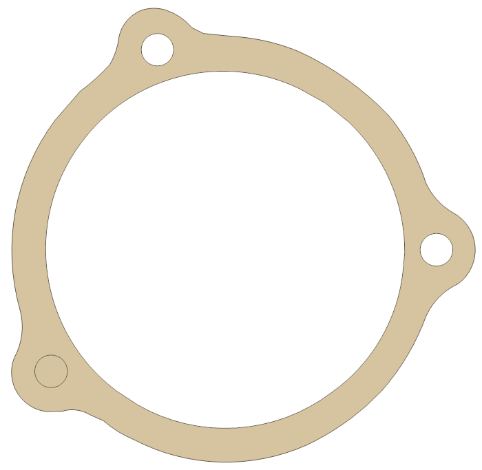 Honda FT500 Starter gasket outline