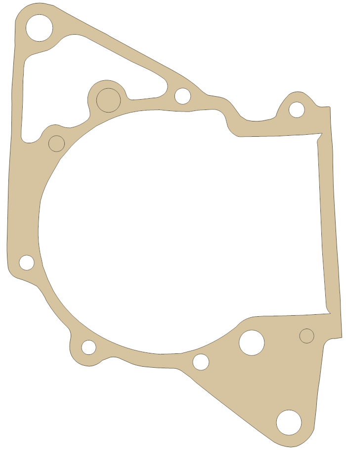 Honda FL250 Center Case gasket outline