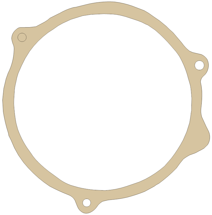 Honda Recoil Starter gasket outline, OEM 28481-950-000, A material