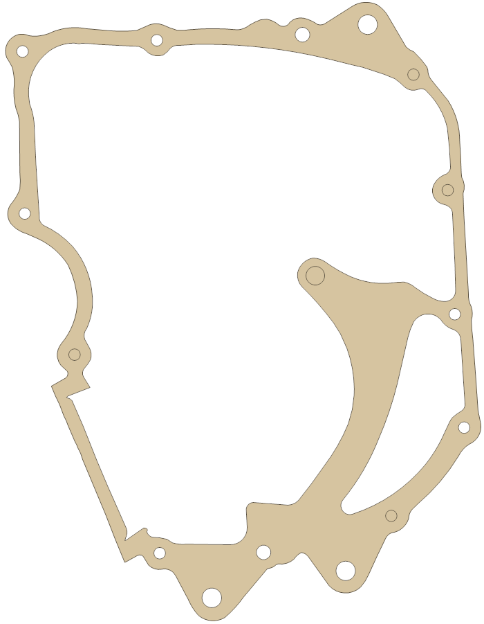 Honda Center Case gasket outline, OEM 11191-HB5-000, A material