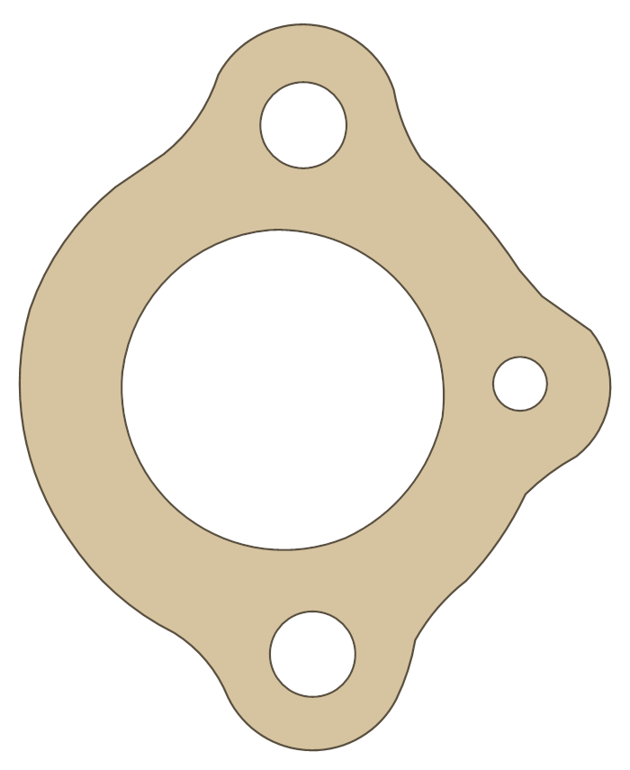 Honda CBR600F Chain Tightner gasket outline