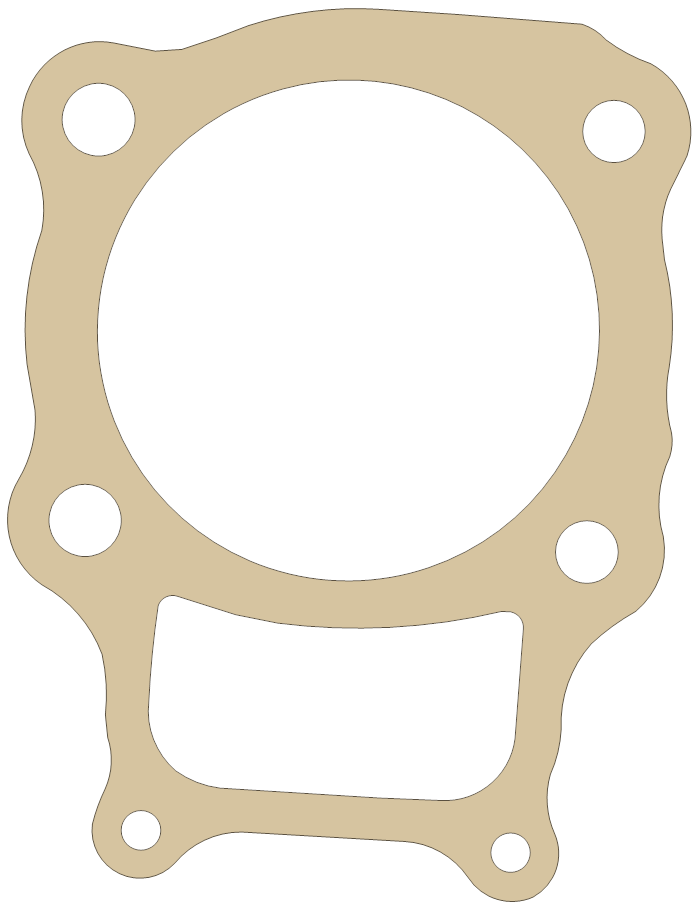 Honda TRX350TE Cylinder Base gasket outline