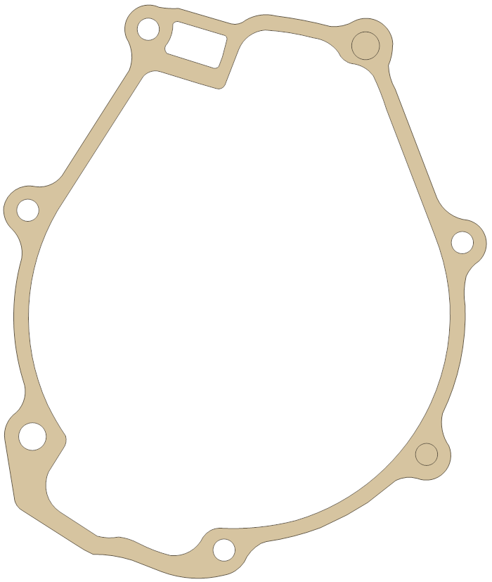 Honda TRX350TE Alternator Cover gasket outline