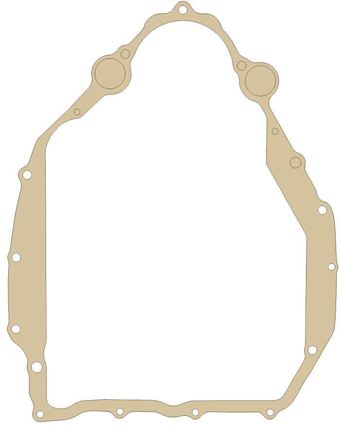 Honda Cover gasket outline, OEM 11394-449-306, A material