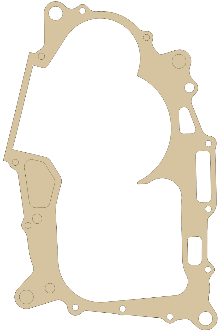 Honda Crankcase Cover gasket outline, OEM 11191-KFO-306, A material