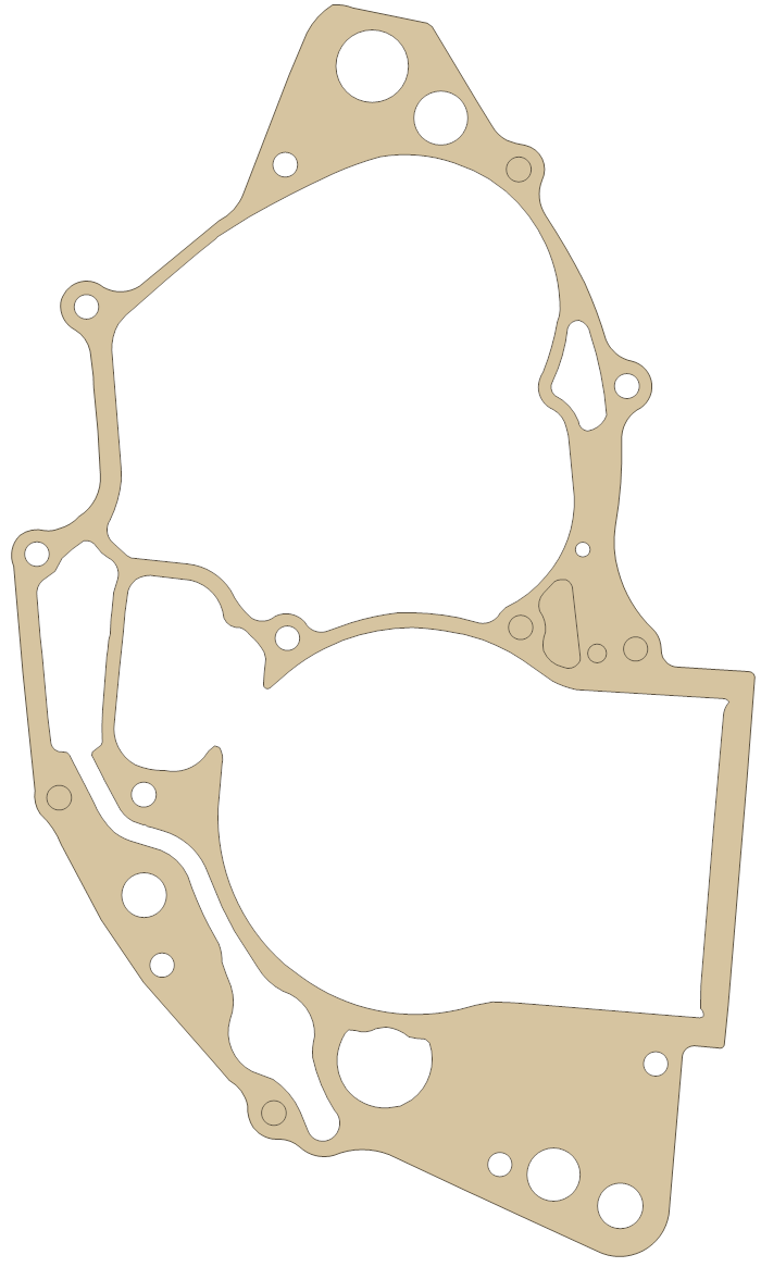 Honda CRF250X Crankcase gasket outline