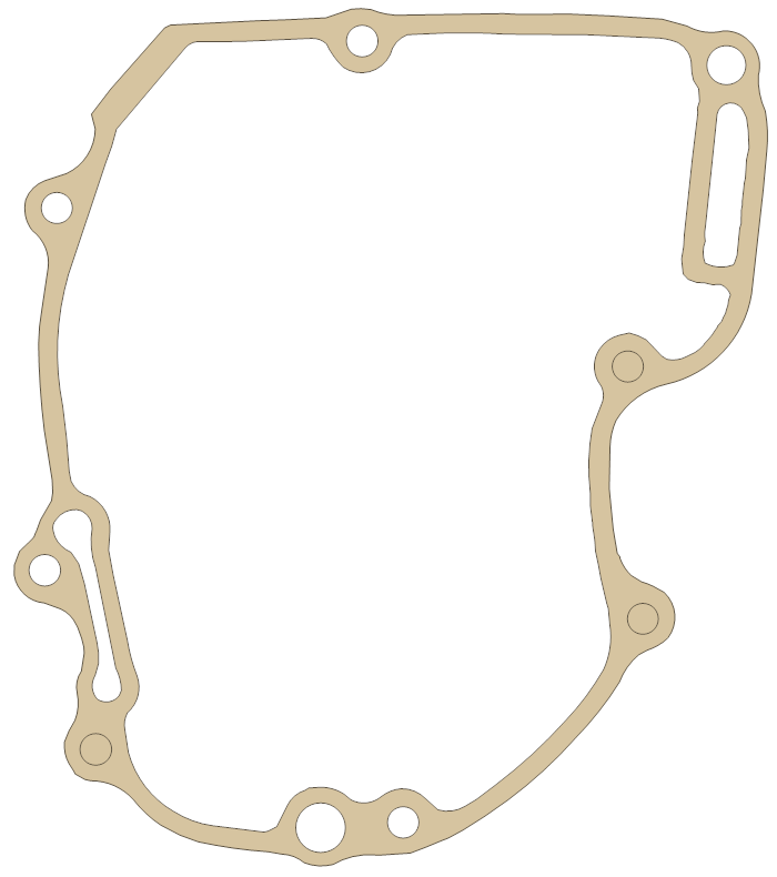 Honda CRF250X Left Crankcase Cover gasket outline