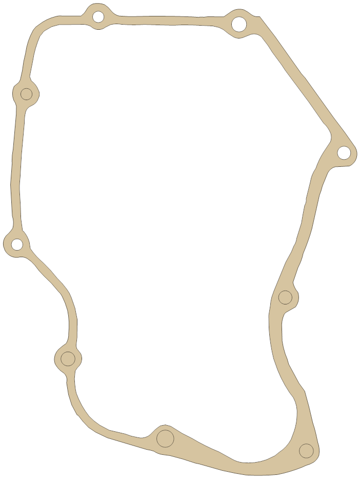 Honda RS125 Clutch Cover gasket outline
