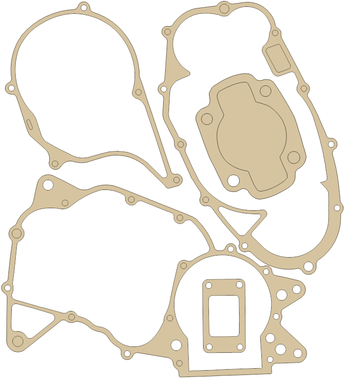 Honda Set A-1 gasket outline, OEM Set A-1, A material
