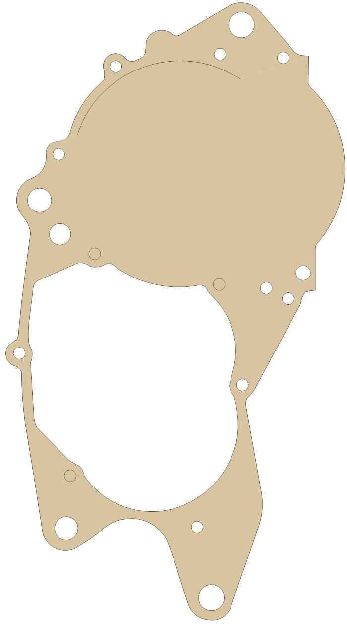 Honda CR480R Crankcase gasket outline