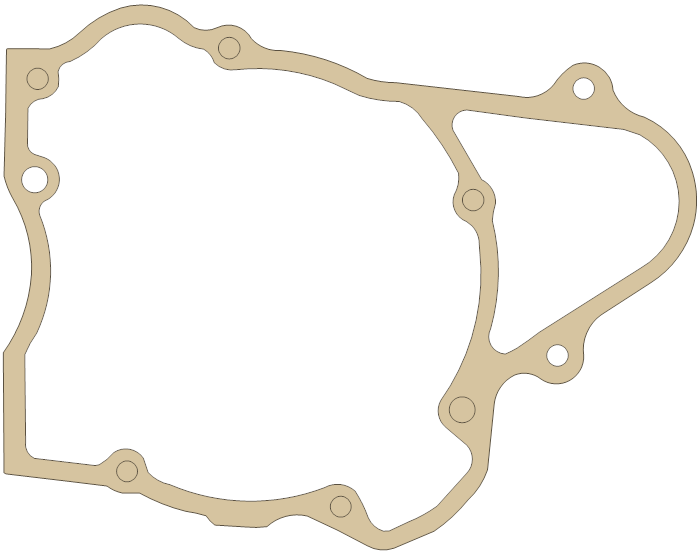 Honda CD250 Left Side Cover gasket outline