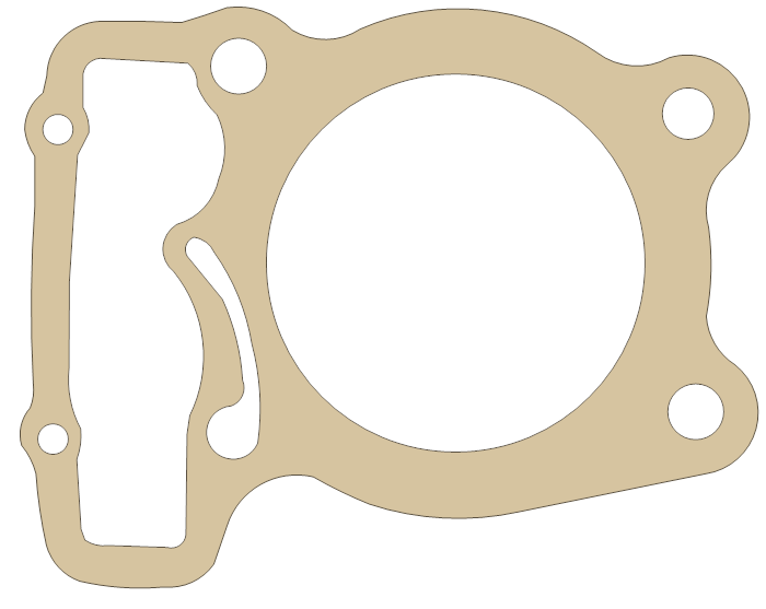 Honda XR250S Cylinder gasket outline