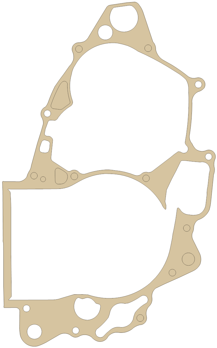 Honda Crankcase Cover gasket outline, OEM 11191-MEY-670, A material