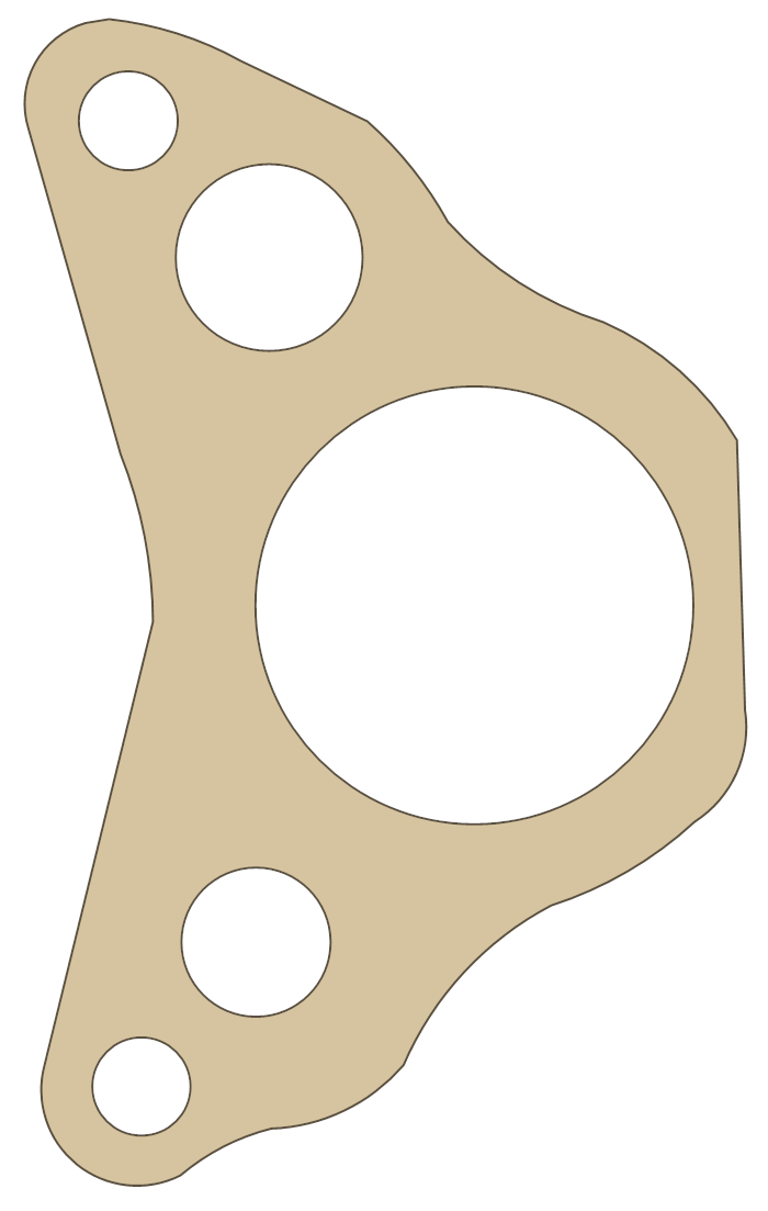 Honda CL70 R. Cylinder Head Side Cover gasket outline