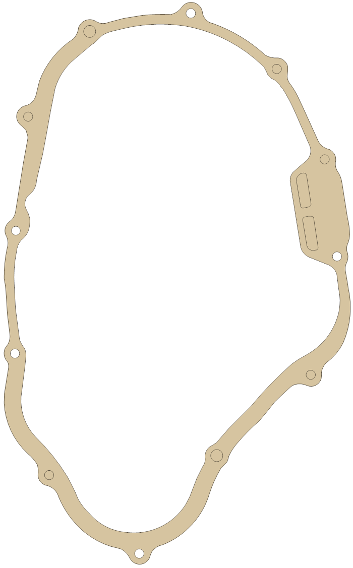 Honda Cover gasket outline, OEM 11394-HC4-000, A material