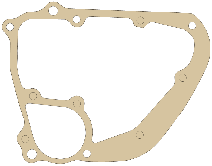Honda GL1800 Transmission Cover gasket outline