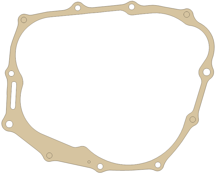 Honda Right CVR Cover gasket outline, OEM 11393-KGA-900, A material