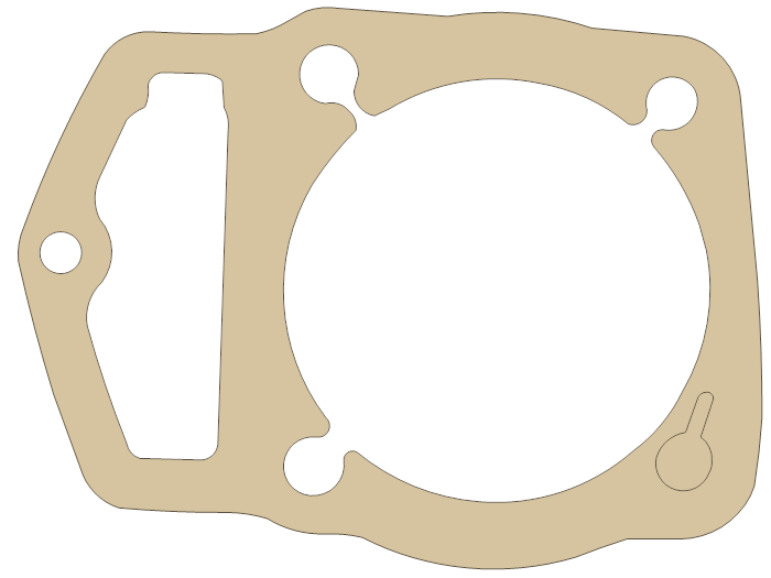 Honda Cylinder gasket outline, OEM 12191-KCN-000, A material