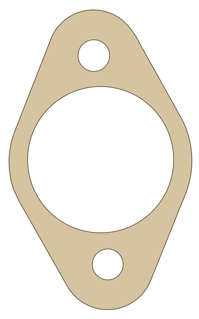 Honda CRF150F Tensioner gasket outline