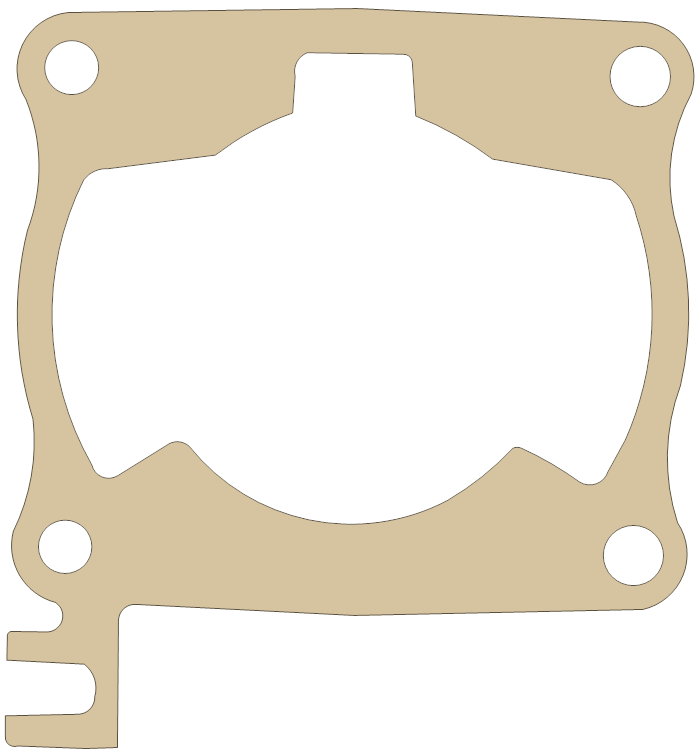 Honda Cylinder Base gasket outline, OEM 12191-KZ4-L30, A material