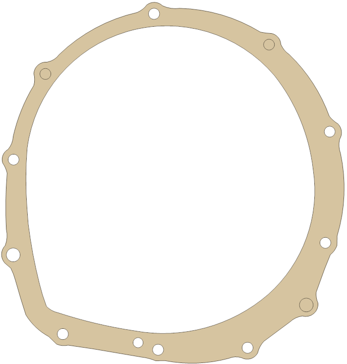 Honda Clutch Cover gasket outline, OEM 11396-425-306, A material