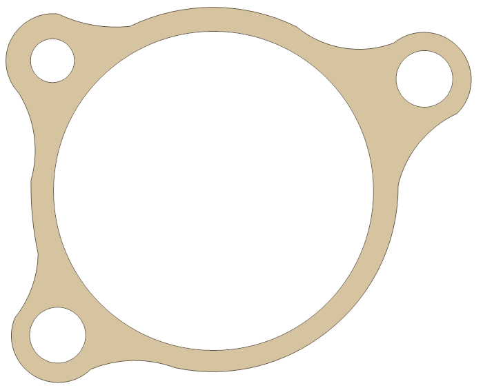 Honda RC51 Slave Cylinder gasket outline