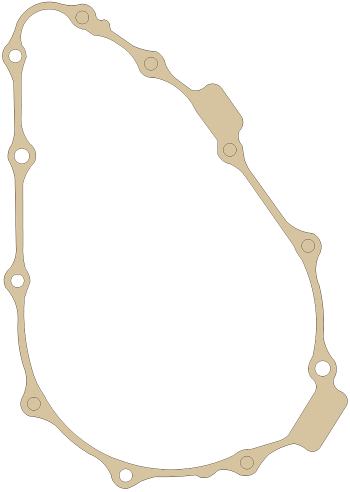 Honda RC51 Alternator Cover gasket outline