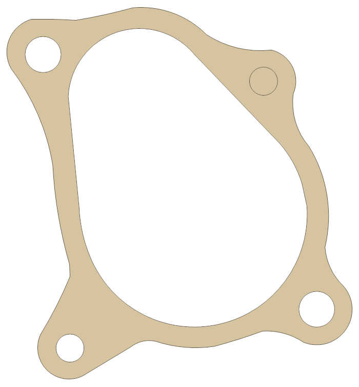 Honda Starter Cover gasket outline, OEM 11377-HN1-000, A material