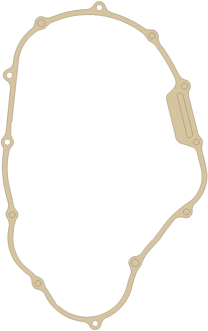 Honda ATC350X R. Crankcase Cover gasket outline