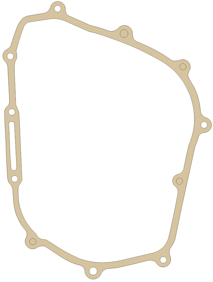 Honda Right Crankcase Cover gasket outline, OEM 11394-KCZ-000, A material
