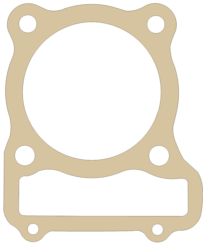 Honda Cylinder Base gasket outline, OEM 12191-KZ1-920, A material
