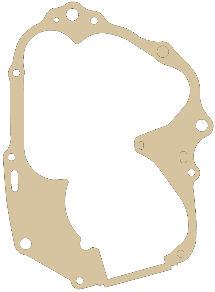 Honda Z50R Crankcase gasket outline